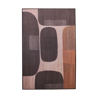 Schubiger M&ouml;bel Bild Klekse Auf Leinen, Braun-Schwarz