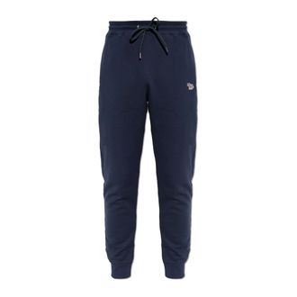 Paul Smith Sweatpants, male, Blue, Size: XL Sweatpants with ribbed cuffs