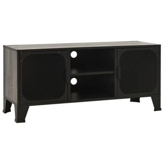 Berkfield Home TV Cabinet Grey 105x36x47 cm Metal & MDF | Size: 105 x 36 x 47 cm