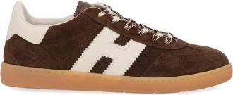 Hogan Brown Logo Sneakers