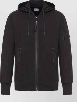 C.P. Company cotton hooded zip sweatshirt