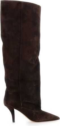 PARIS TEXAS ines Brown Boots With High Stiletto Heel In Suede Woman