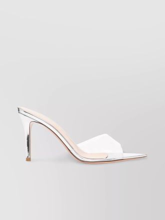 Gianvito Rossi 85mm heel pointed mule with metallic finish