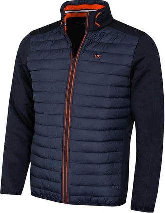 Calvin Klein Mens CK Hybrid Golf Jacket - Navy/Orange - XXXXL