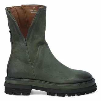 A.S.98 Womens Herman Chunky Platform Boots In Jungle Green