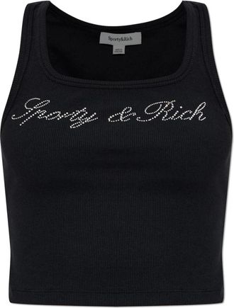 Sporty & Rich Mujer, Camisetas, Negro, Talla: L