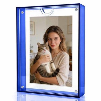 OEM Marco De Fotos Acr&iacute;lico, 15x20x4 Cm, Apto Para Fotos De 5 O 6 Pulgadas, Marco De Fotos Magn&eacute;tico De Mesa, Marco De Fotos De Pl&aacute;stico