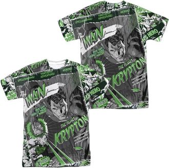 Gildan Superman Man From Krypton (Front/Back Print) Short Sleeve Adult 100% Poly Crew Tee / T-Shirt