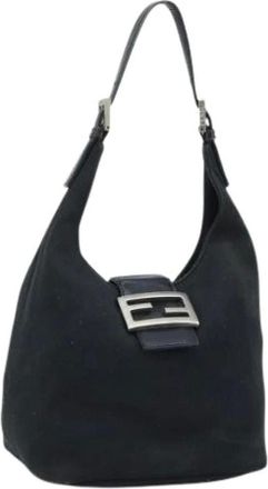 Fendi Pre-owned Shoulder Bags, female, Black, Size: ONE SIZE Pre-owned Vintage Hand Bag