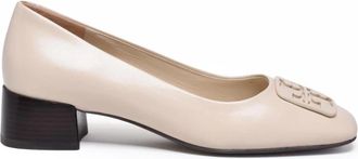 Tory Burch Decollet&egrave; in vernice - Dames - Pumps - Beige - 36 EU - Leer - Schoenen