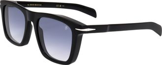 David Beckham Mens 51mm Black Silver Sunglasses DB7000-S-BSC-51