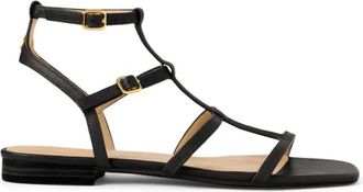 Ralph Lauren Lauren Gladiator Sandaal - Dames - Schoenen - Zwart - Maat: 39 EU Leer