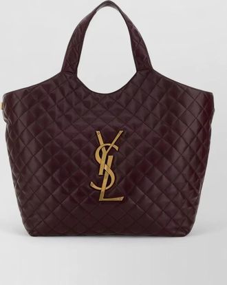 Saint Laurent nappa leather icare shoulder shopping bag