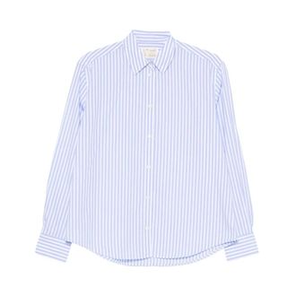 MC2 Saint Barth Shirts, female, Blue, Size: XS Striped Shirt