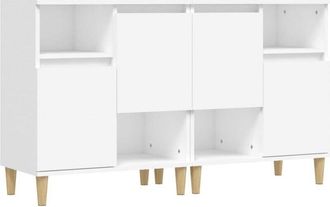 vidaXL Sideboards 2 pcs White 60x35x70 cm Engineered Wood Vidaxl