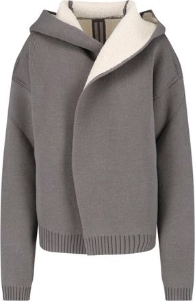 Rick Owens Giacca Cappuccio In Lana