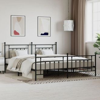 vidaXL Furniture Limited - Estructura Cama Sin Colch&oacute;n Con Estribo Metal