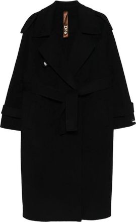 Glox Belted Long-sleeve Coat