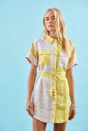 Hunter Bell Nicole Mini Dress In Marble Mix