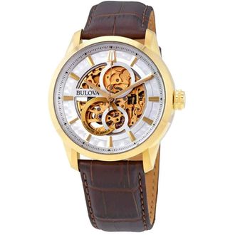 Bulova Mens Classic Gold Dial Watch