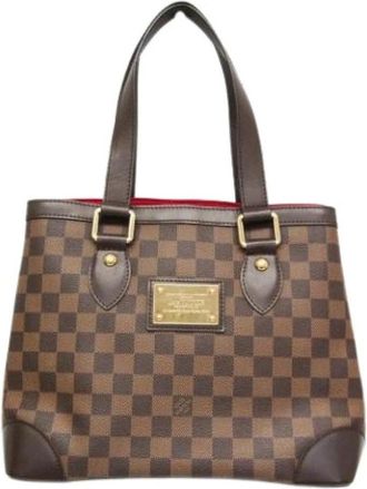 Louis Vuitton Pre-owned Canvas Tote Bag - Dames - Vintage Shopper - Bruin - ONE Size - Vintage