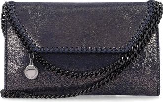 Stella McCartney Tassen, Dames, Blauw, ONE Size, Falabella Wallet on Chain
