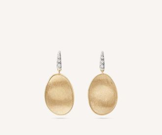 Marco Bicego Diamond-studded earrings, small 18K Yellow Gold OB1342-A_B_YW_Q6