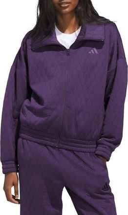 adidas Quilted Jacket in Aurora Plum at Nordstrom Rack, Size X-Small