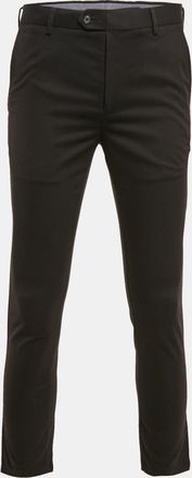 CHARLES TYRWHITT Black Gabardine Extra Slim Fit Trousers