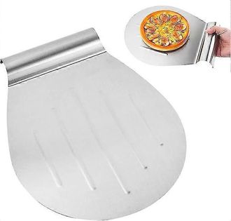 OEM Esp&aacute;tula Redonda De Acero Inoxidable Para Pizza, Superficie De Esp&aacute;tula Grande, Adecuada Para Pan, Horno Y Pasteles