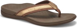 Vionic Womens Tide Ii Toe Post Sandal In Bronze