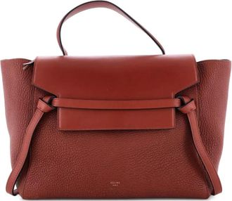 Celine Belt Bag Textured Leather Mini shoulder bag - Bruin