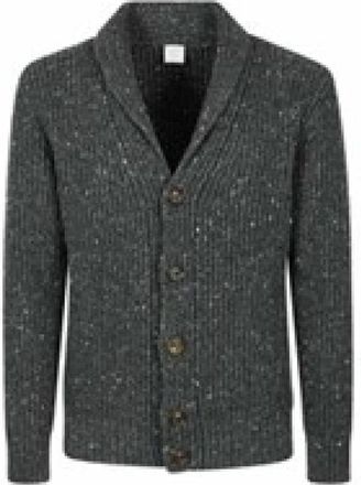 Eleventy Vest met sjaalkraag - Heren - Vesten - Grijs - XL - Wol - Truien & Vesten