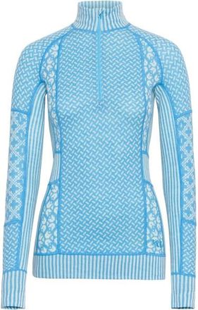 Kari Traa Smekker Half-Zip Merinounterw&auml;sche f&uuml;r Damen | blau