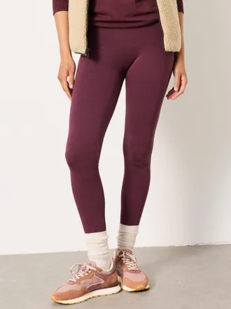 Fat Face FatFace Meribel Plum Purple High Rise Leggings