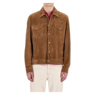 Eleventy Heren, Jassen, Bruin, Maat: 2XL Zijde