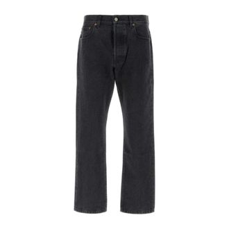 Valentino Garavani Straight Jeans, male, Black, Size: W32 Slate Denim Jeans