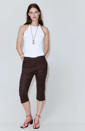 Mango Top cotone halter bianco - Donna - XXS - MANGO