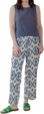 Mata Traders Tabitha Ikat Pants In Seashore Ikat
