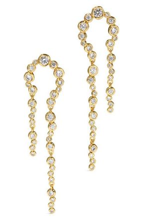 Alexis Bittar Asterales Arched Long Drop Earrings in Stones at Nordstrom