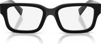 Miu Miu 0mu 02yv Bold Rectangular Acetate Sunglasses