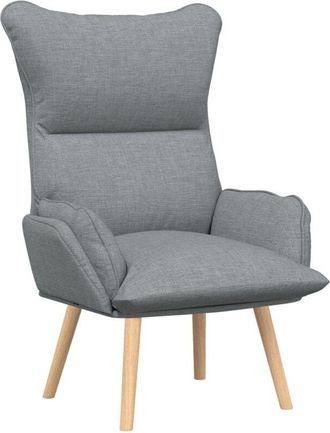 vidaXL Relaxing Chair Light grey 69 x 74 x 93 cm Fabric Vidaxl