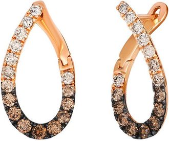 Le Vian Ombre 14K Rose Gold 0.89 Ct. Tw. Diamond Drop Earrings