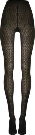 Wolford Ondergoed, Dames, Zwart, XS, Wol, 3D Geometrische Panty