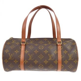 Louis Vuitton Papillon Monogram Canvas Brown Canvas Handbag (Pre-Owned)