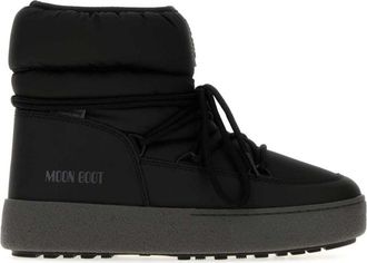 Moon Boot Black Logo Boots