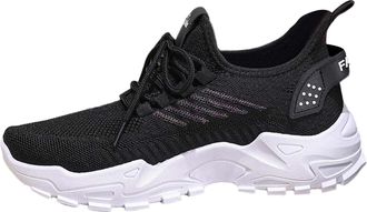 Generic Fashion Sneakers for Women Breathable Mesh Running Casual Comfort Platform Sports Walking Shoes Womens Slip Ons Work Trainers Sale