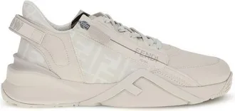 Fendi White Calf Leather Bos Taurus Athletic Womens Sneakers
