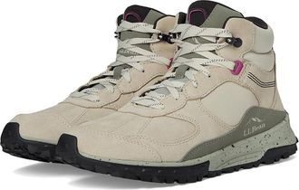 L.L.Bean Everywhere Explorer Mid Boot Womens Hiking Boots Oatmeal : 9.5 B - Medium, Synthetic