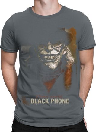 Generic Halloween T-Shirt Black Phone Movie Poster Spooky Scary Creepy Mens T Shirts HD Charcoal 4XL